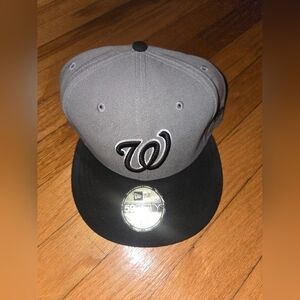 Nationals 9fifty Gray and Black Hat